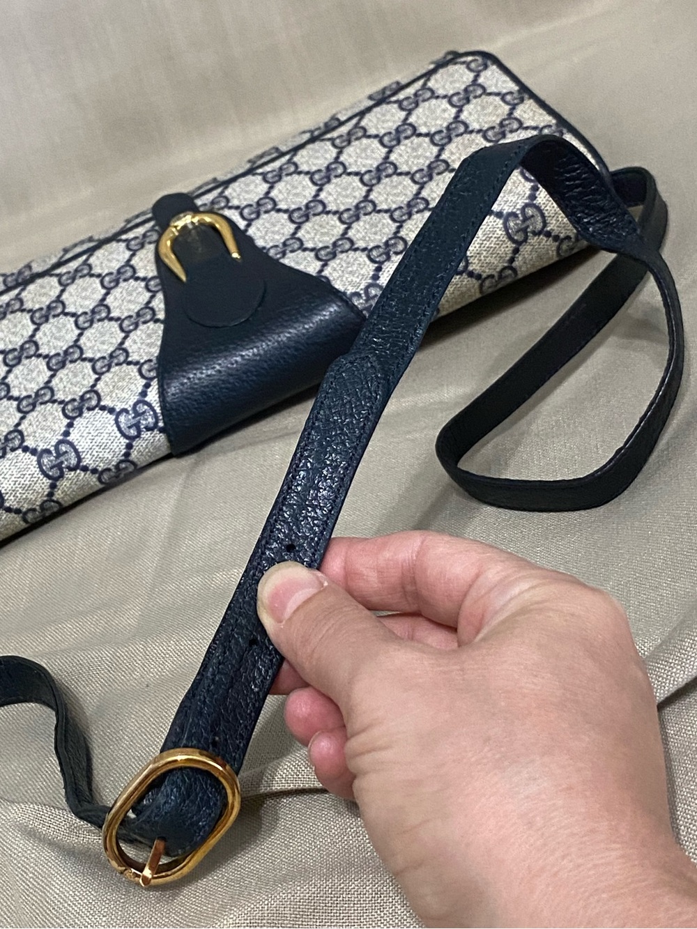 Gucci Crossbody/Shoulder Bag GG Vintage Clutch Envelope Monogram - Picture 10 of 16